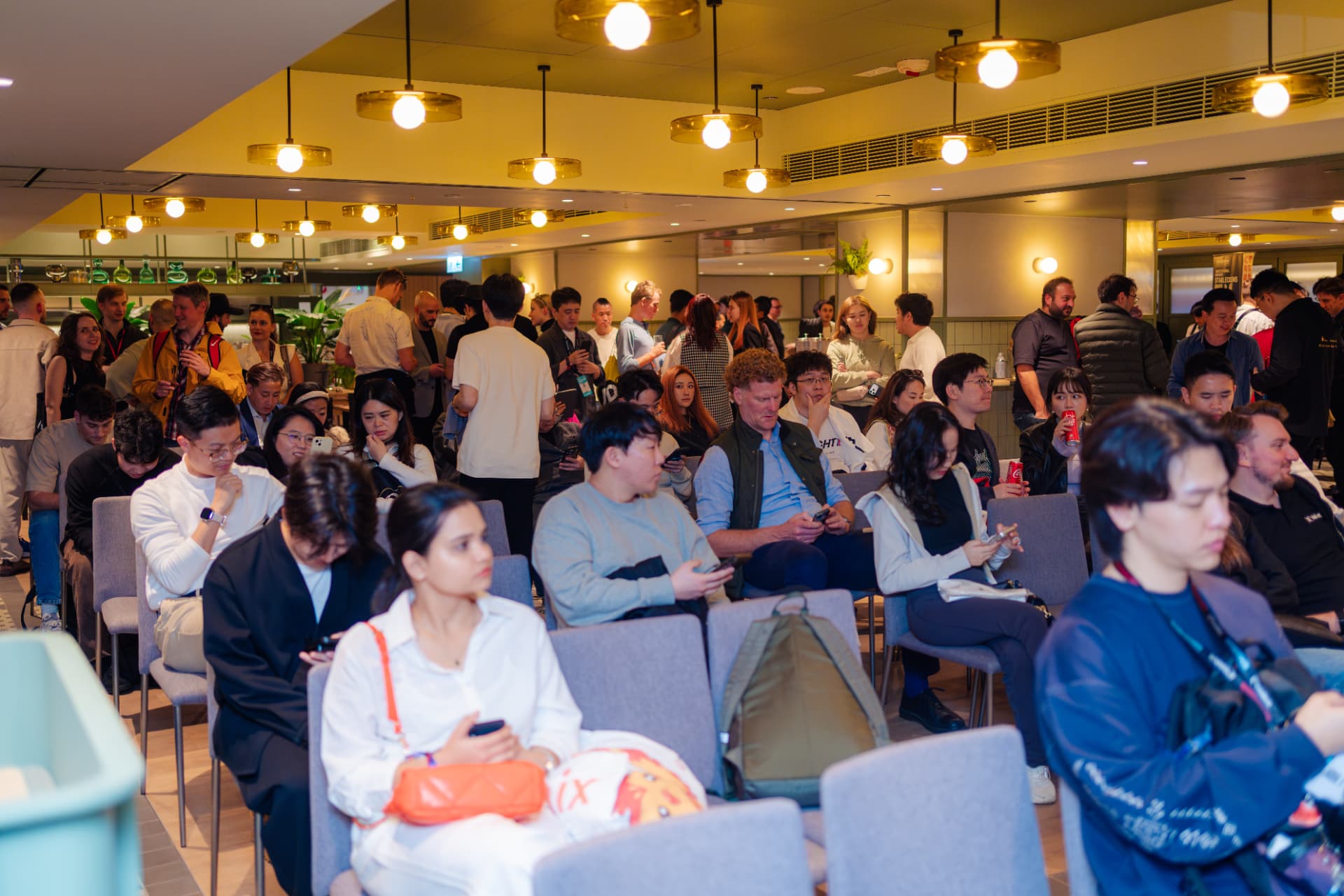 Full room of attendees at a Buildify meetup